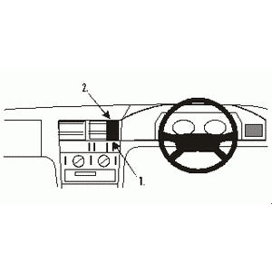 ClicOn No Holes Dash Mount for Mercedes Benz C-Class (180-320) 93-99