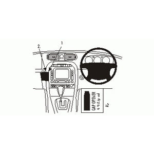 ClicOn No Holes Dash Mount for Jaguar XJ 03-10