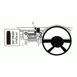 ClicOn No Holes Dash Mount for Jeep Commander 06-10