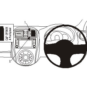 ClicOn No Holes Dash Mount for Nissan Micra 14-14