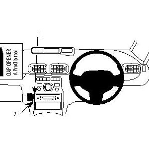 ClicOn No Holes Dash Mount for Citroen C3 Picasso 09-14