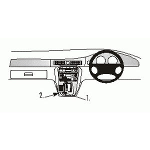 ClicOn No Holes Dash Mount for Jaguar XJ8 XJR 98-06