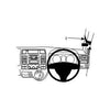 ClicOn No Holes Dash Mount for Volkswagen Transporter T5 10-14