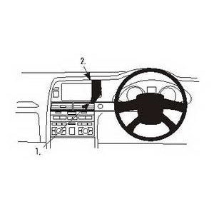 ClicOn No Holes Dash Mount for Audi A6 04-10