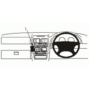 ClicOn No Holes Dash Mount for Mazda MPV 96-99