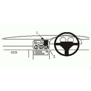 ClicOn No Holes Dash Mount for Subaru Impreza 94-97