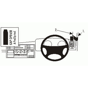 ClicOn No Holes Dash Mount for Land Rover Discovery 2 94-04