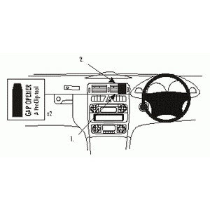 ClicOn No Holes Dash Mount for Mercedes Benz C-Class (180-320) 00-06