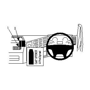 ClicOn No Holes Dash Mount for Volvo FE/FL 07-14