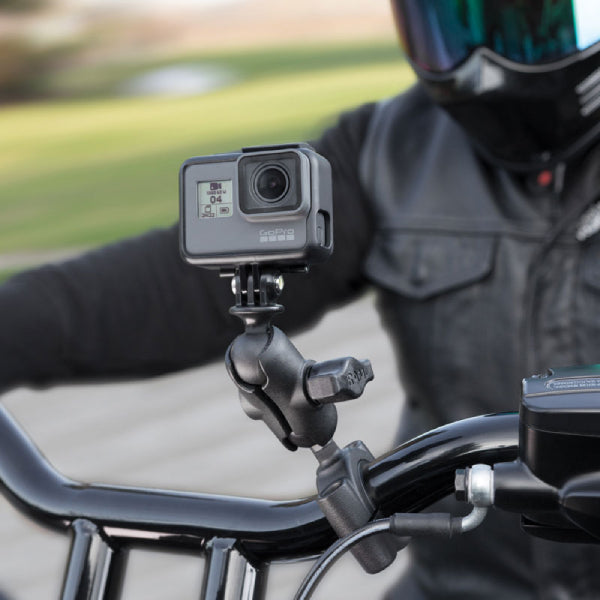 RAM® Torque™ Large Rail Base with Universal Action Camera Adapter (RAM-B-408-112-15-A-GOP1U)