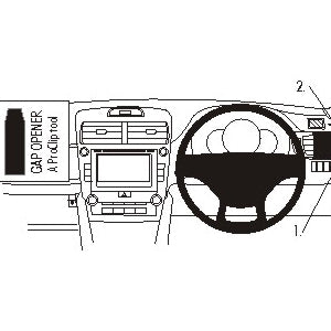 ClicOn No Holes Dash Mount for Toyota Camry 12-14