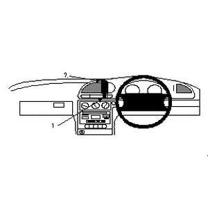 ClicOn No Holes Dash Mount for Ford Mondeo 97-00