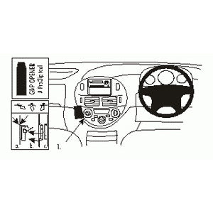 ClicOn No Holes Dash Mount for Toyota Tarago 01-05