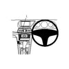 ClicOn No Holes Dash Mount for Mercedes Benz E-Class Convertible 10-14