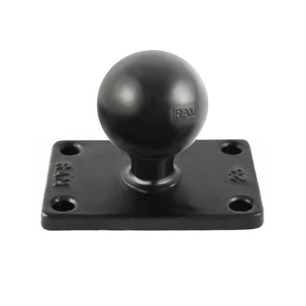 RAM C Size 1.5" Ball on Rectangular Plate with 1.5" x 2.5" 4-Hole Pattern (RAM-202U-23)