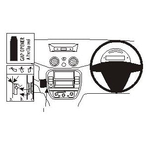 ClicOn No Holes Dash Mount for Citroen C3 II Pluriel 06-10