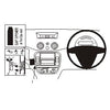 ClicOn No Holes Dash Mount for Citroen C3 II Pluriel 06-10