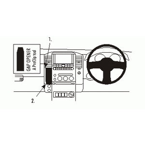 ClicOn No Holes Dash Mount for Nissan Navara 06-10