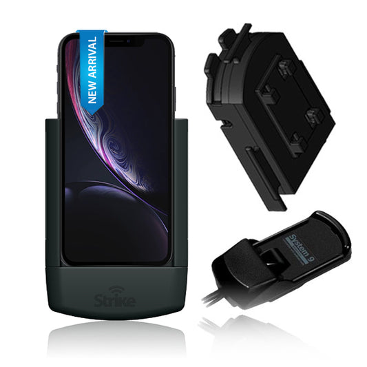 iPhone XR Solution for Bury System 9 with Strike Alpha Cradle & Adapter