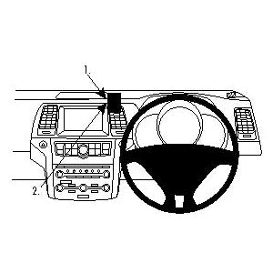 ClicOn No Holes Dash Mount for Nissan Murano 09-14