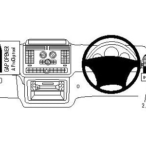 ClicOn No Holes Dash Mount for Mercedes Benz Viano 04-14