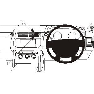 ClicOn No Holes Dash Mount for Land Rover Range Rover 13-14