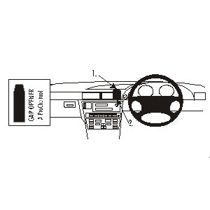 ClicOn No Holes Dash Mount for BMW 7 Series E38 94-01