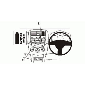 ClicOn No Holes Dash Mount for Toyota RAV 4 06-12