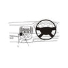 ClicOn No Holes Dash Mount for Nissan Micra 03-10