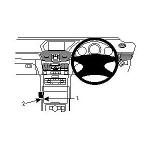 ClicOn No Holes Dash Mount for Mercedes Benz E-Class Sedan 09-14