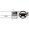 ClicOn No Holes Dash Mount for Mitsubishi Triton 97-06