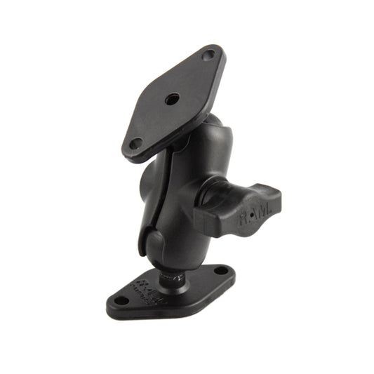 RAM 1" Ball Mount with Short Arm & 2/Diamond Bases (RAM-B-102U-A)