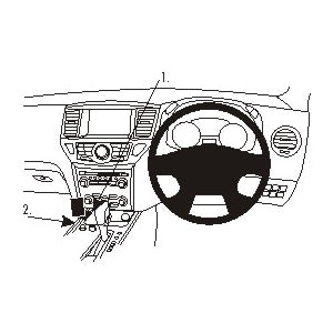ClicOn No Holes Dash Mount for Nissan Pathfinder 13-14