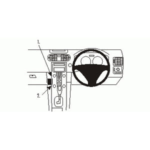 ClicOn No Holes Dash Mount for Volvo C70 06-14