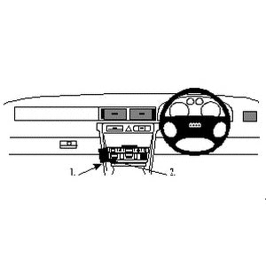 ClicOn No Holes Dash Mount for Audi A6 98-03