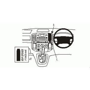 ClicOn No Holes Dash Mount for Toyota Corolla Verso 02-04