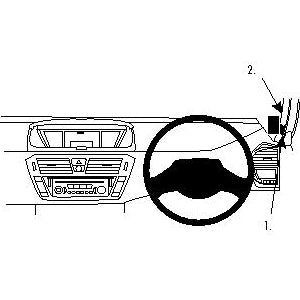 ClicOn No Holes Dash Mount for Citroen C4 Grand Picasso 07-13