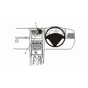 ClicOn No Holes Dash Mount for Peugeot 407 04-10