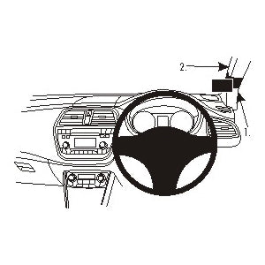 ClicOn No Holes Dash Mount for Suzuki SX4 S-Cross 14-14