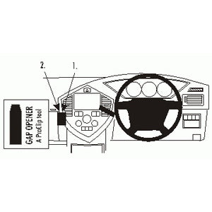 ClicOn No Holes Dash Mount for Kia Optima 03-06