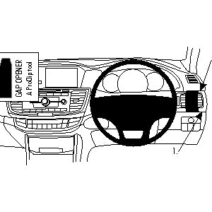 ClicOn No Holes Dash Mount for Honda Accord 13-14