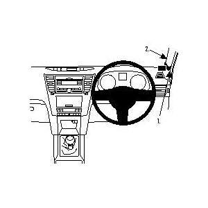 ClicOn No Holes Dash Mount for Subaru Outback 10-14