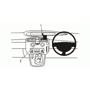 ClicOn No Holes Dash Mount for Renault Scenic 04-10