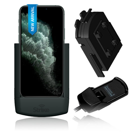 iPhone 11 Pro Max Solution for Bury System 9 with Strike Alpha Cradle & Adapter