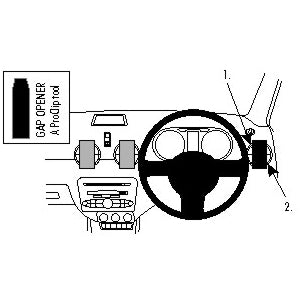 ClicOn No Holes Dash Mount for Audi A1 11-14
