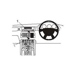 ClicOn No Holes Dash Mount for Land Rover Range Rover 02-06