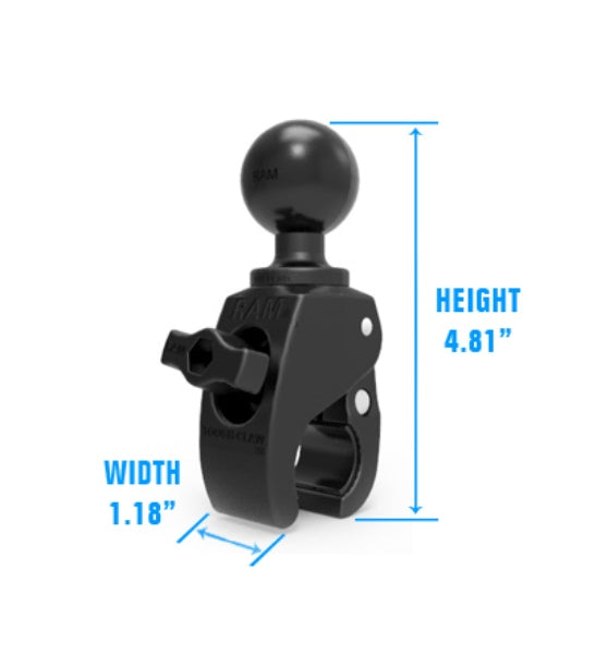 RAM Small Tough-Claw™ with 1.5" Rubber Ball  (RAP-400U)