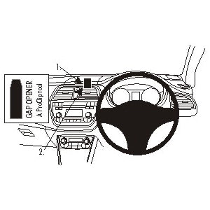 ClicOn No Holes Dash Mount for Suzuki SX4 S-Cross 14-14