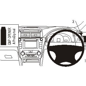 ClicOn No Holes Dash Mount for Toyota Aurion 13-14