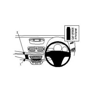 ClicOn No Holes Dash Mount for Renault Megane 09-14